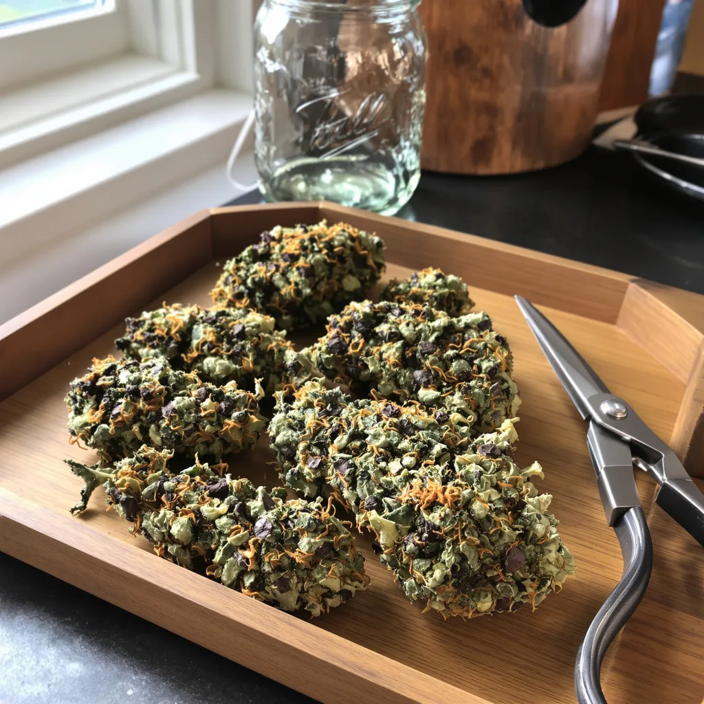 Black Tuna 74% indica / 26% sativa flower with visible trichomes