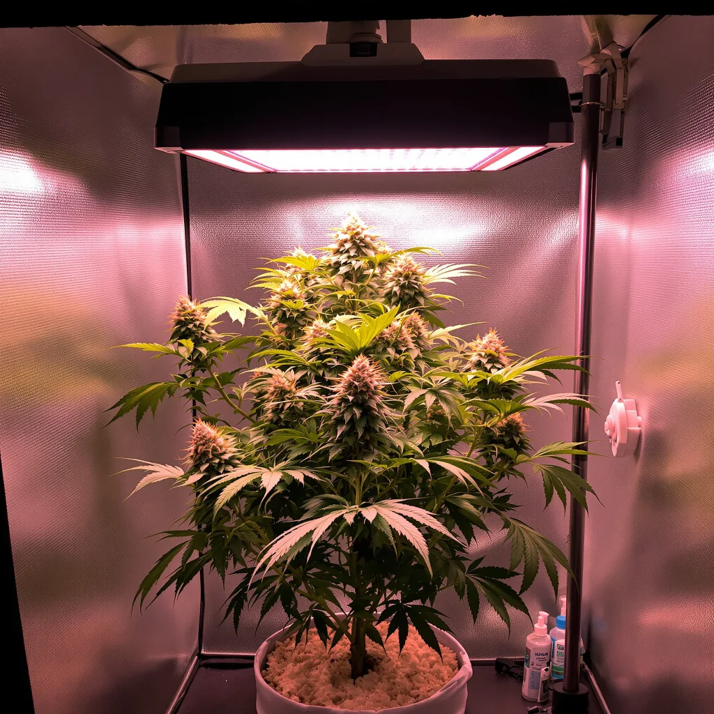 Blackberry Bubble cannabis plant in flowering stage — 90-130 cm feminised