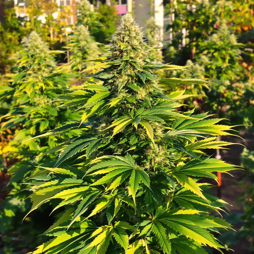 Blackberry Cream 78% indica / 22% sativa flower with visible trichomes