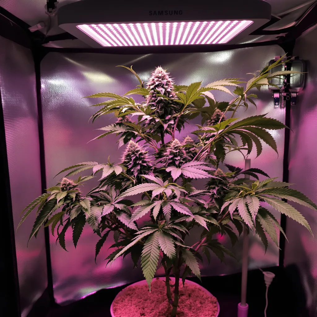 Blackberry Kush cannabis plant in flowering stage — 90-130 cm feminised