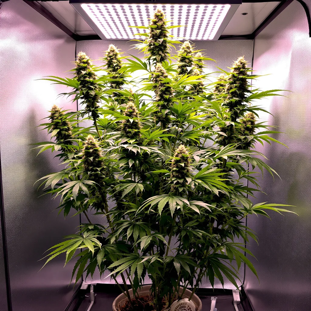 Blob OG cannabis plant in flowering stage — 150-200 cm feminised