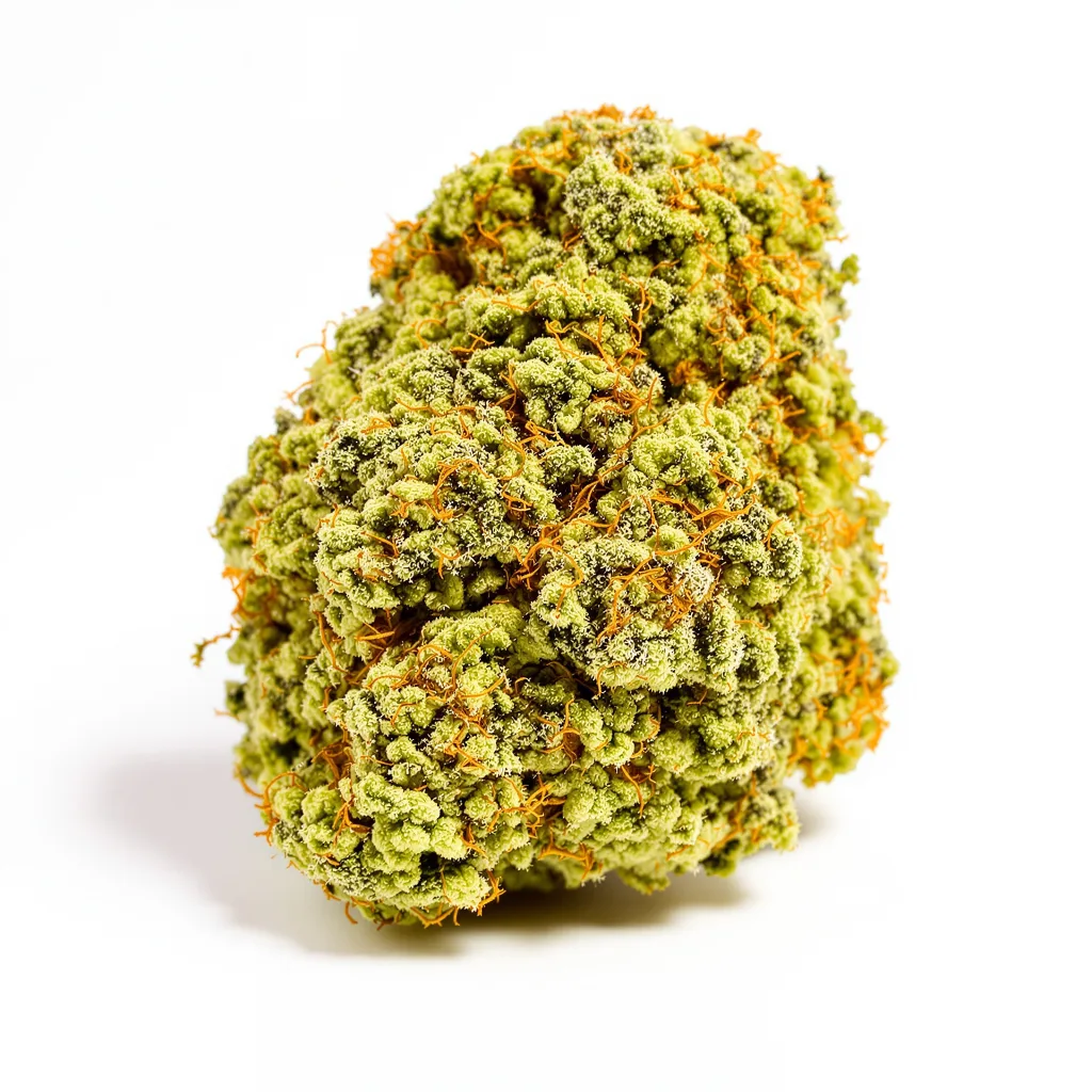Blob OG 21% indica / 79% sativa flower with visible trichomes
