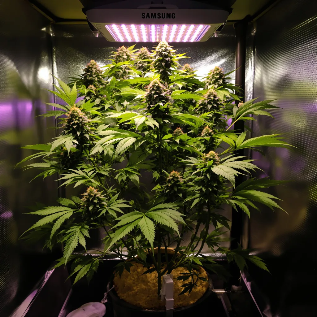 Blue Afghani cannabis plant in flowering stage — 90-130 cm feminised
