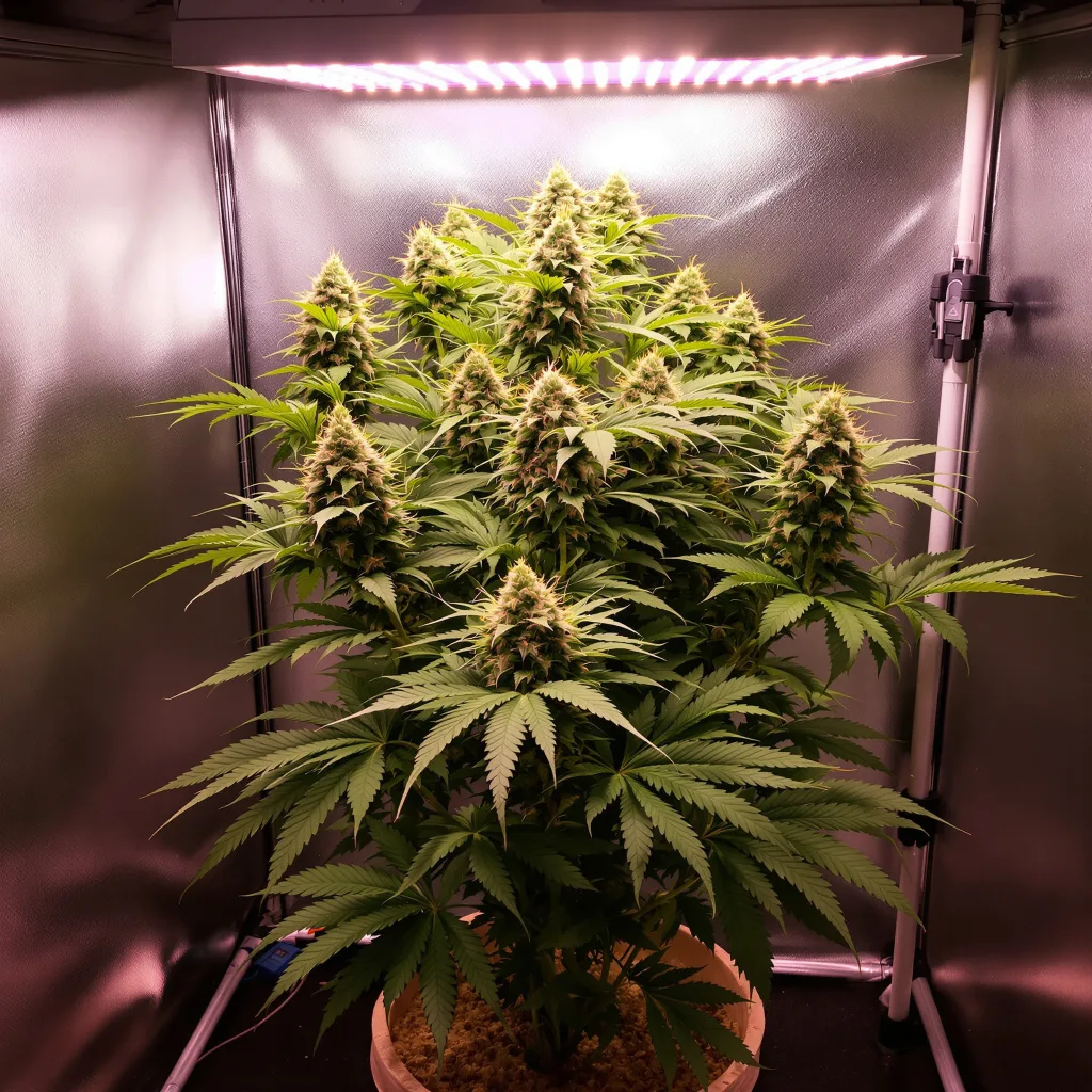 Blue Biscotti cannabis plant in flowering stage — 91-122 cm feminised