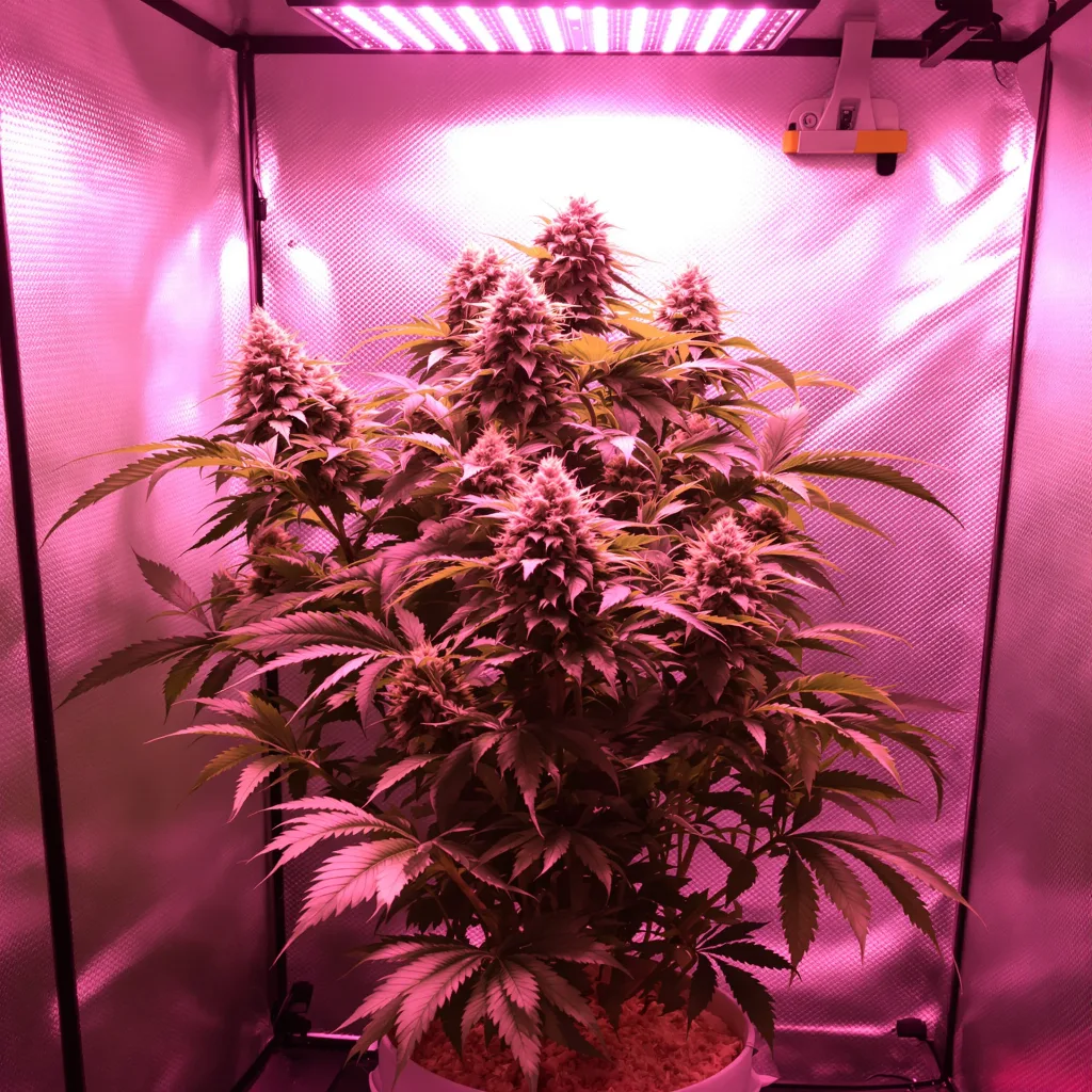 Blue Buddha cannabis plant in flowering stage — 90-130 cm feminised