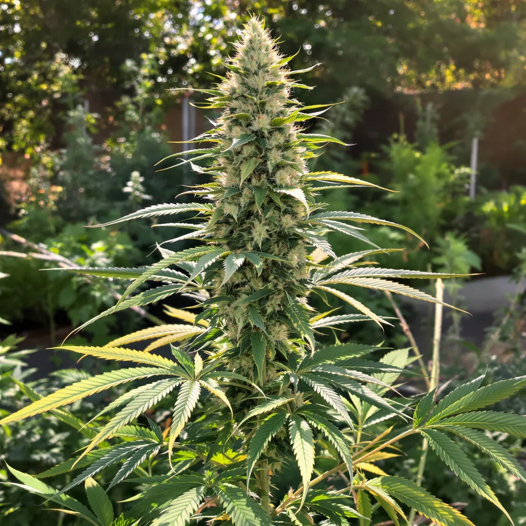 Blue Cookies 60% indica / 40% sativa flower with visible trichomes