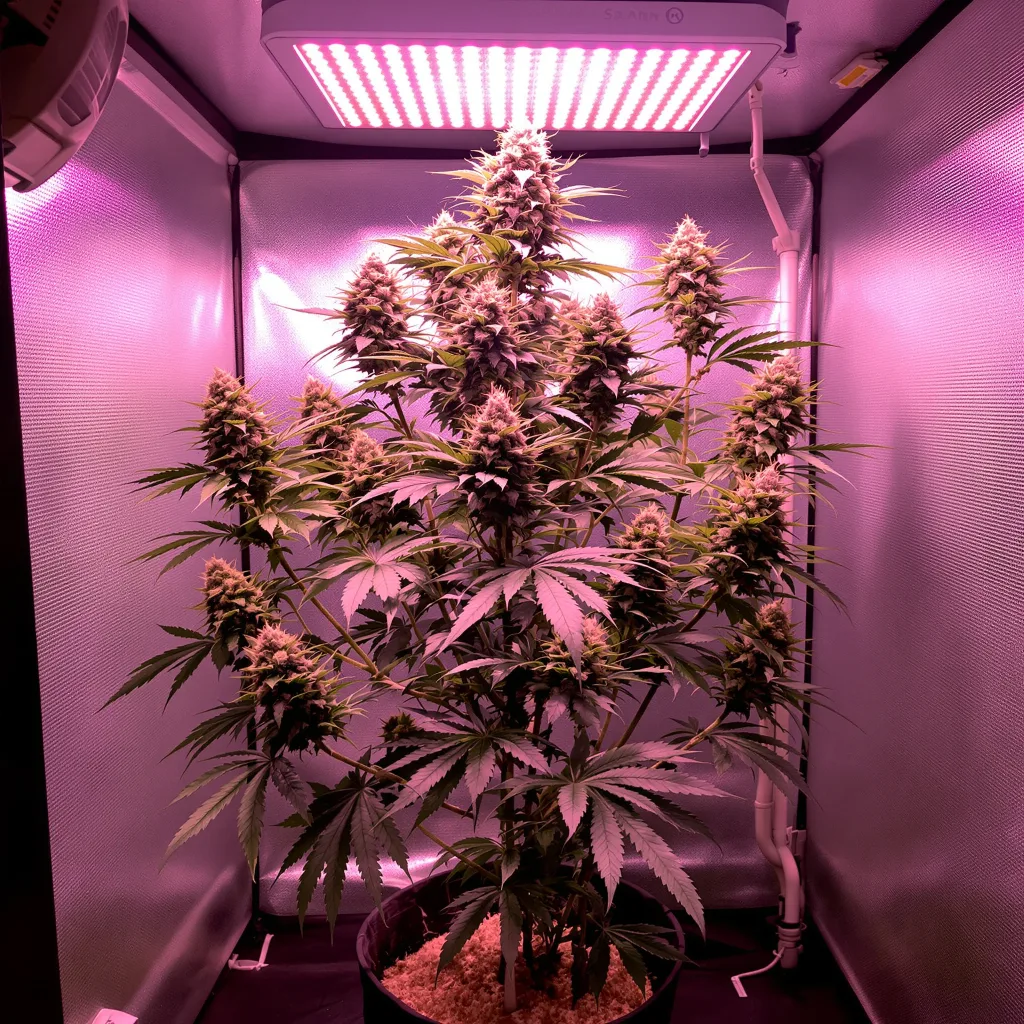 Blue Galaxy cannabis plant in flowering stage — 120-180 cm feminised