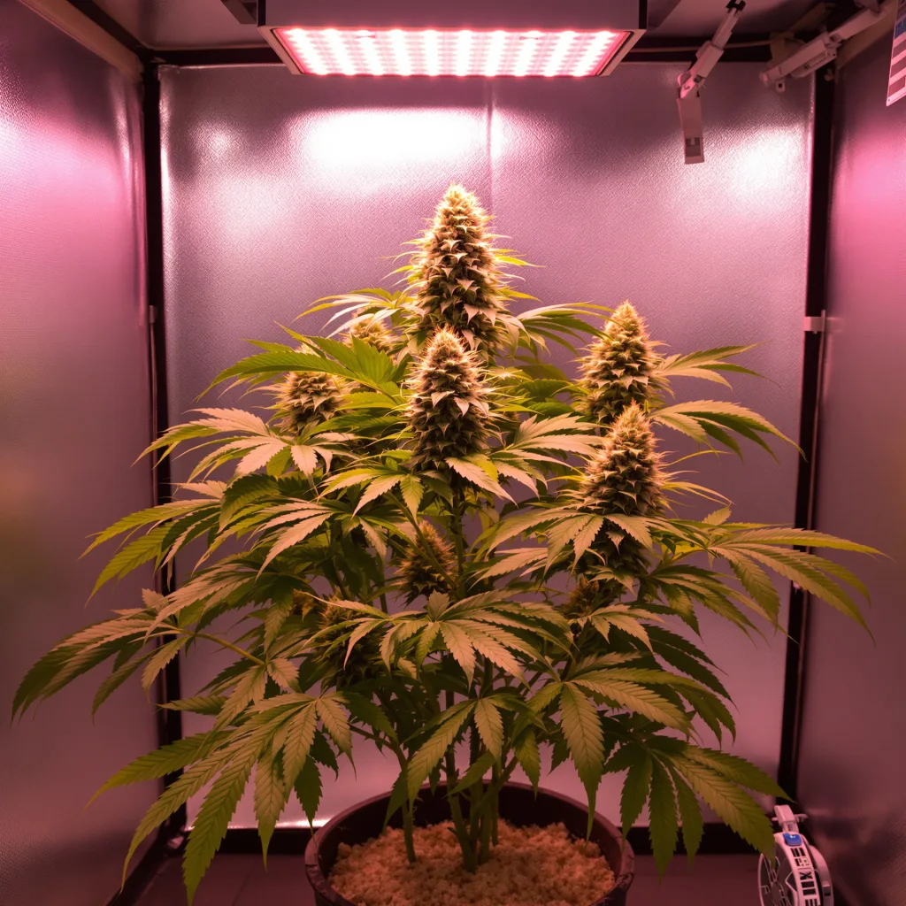 Blue God cannabis plant in flowering stage — 90 - 120 cm feminised