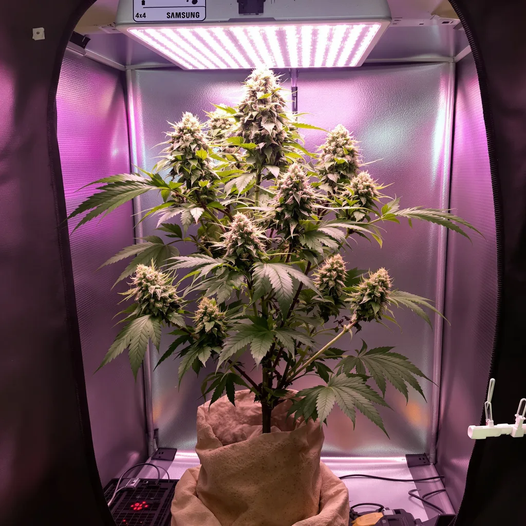 Blue Hawaiian cannabis plant in flowering stage — 120-180 cm feminised
