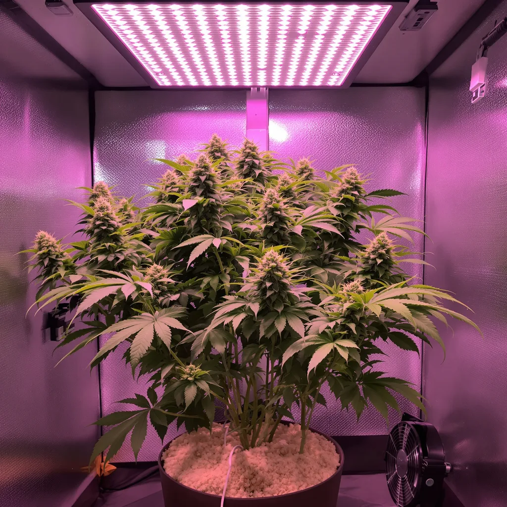 Blue Jack City cannabis plant in flowering stage — 90-130 cm feminised