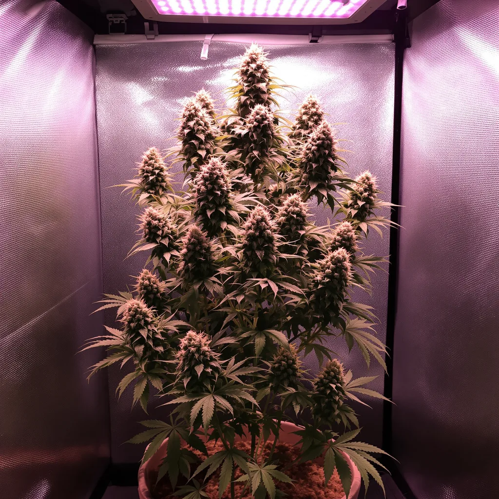 Blue Jay Way cannabis plant in flowering stage — 120-180 cm feminised