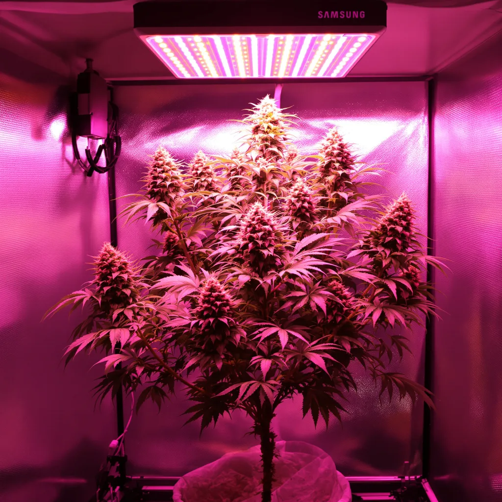 Blue Kush cannabis plant in flowering stage — 60-100 cm autoflower