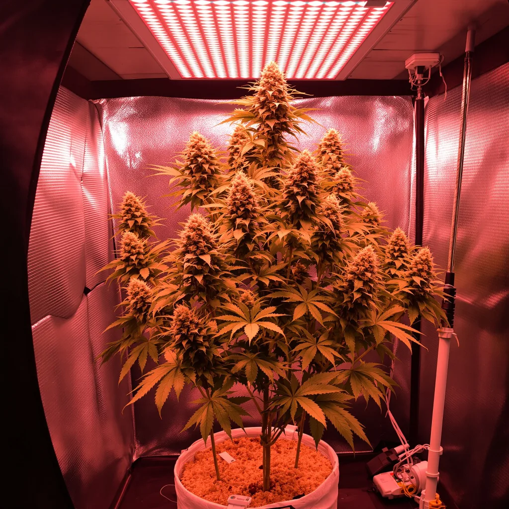 Blue Mango cannabis plant in flowering stage — 60-100 cm autoflower