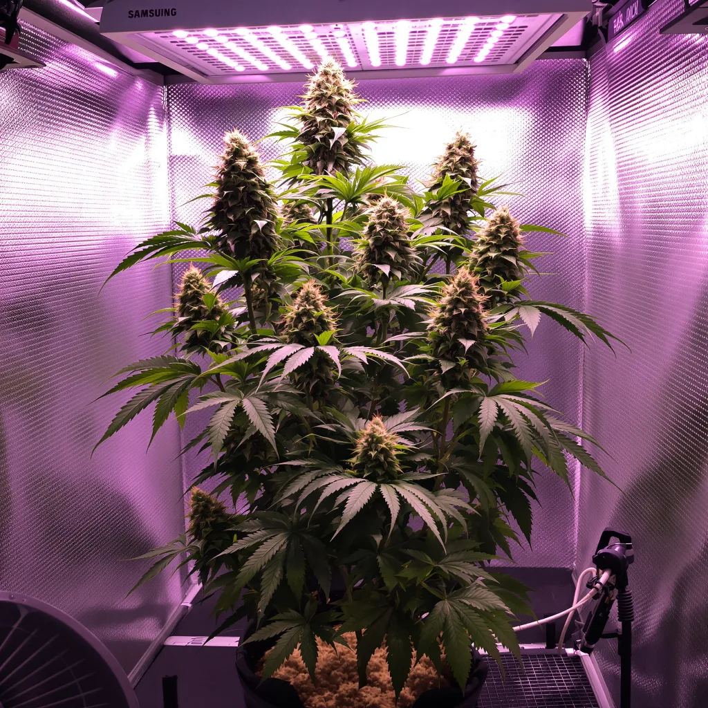 Blue Moon Rocks cannabis plant in flowering stage — 90-130 cm feminised
