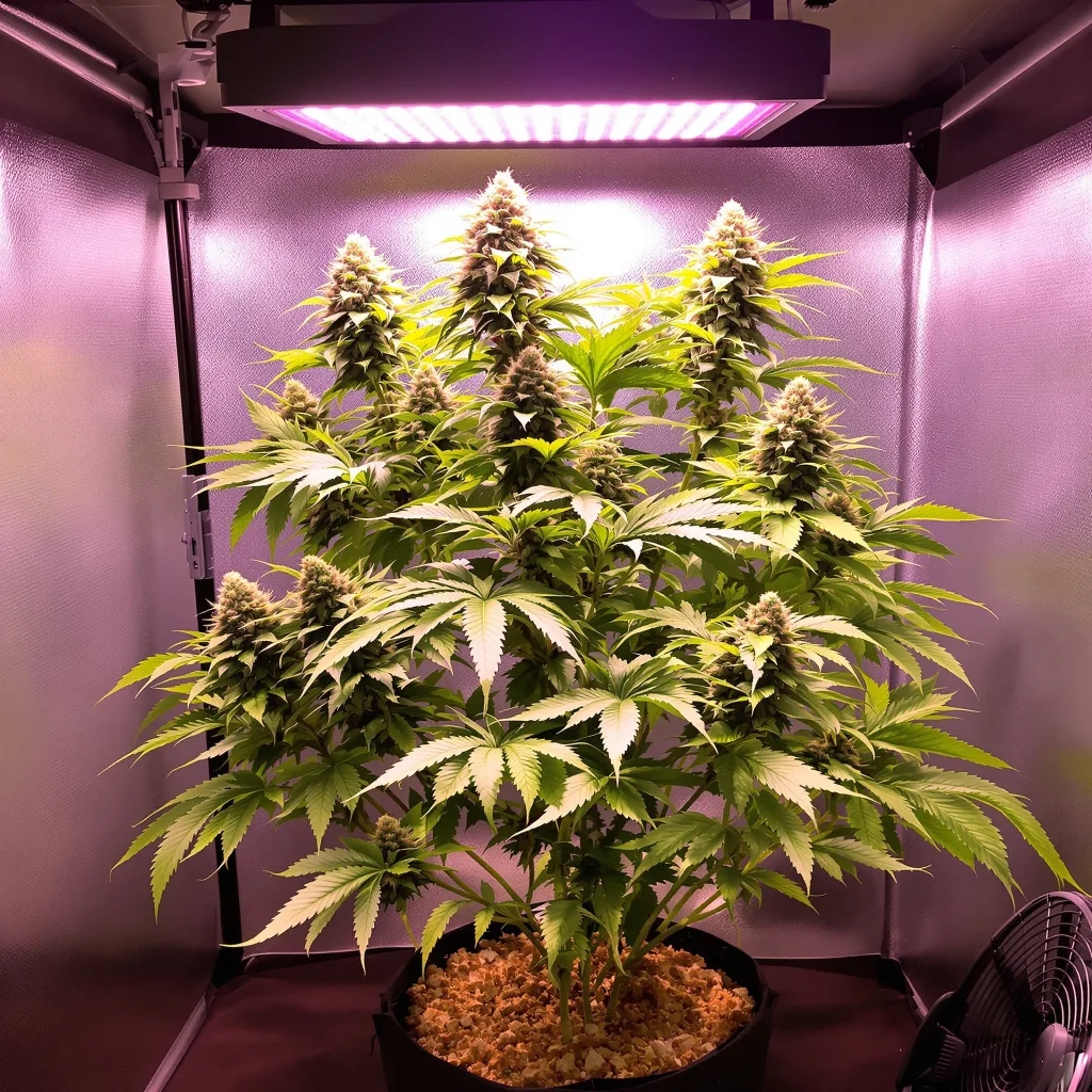 Blue Mystic cannabis plant in flowering stage — 60-100 cm feminised