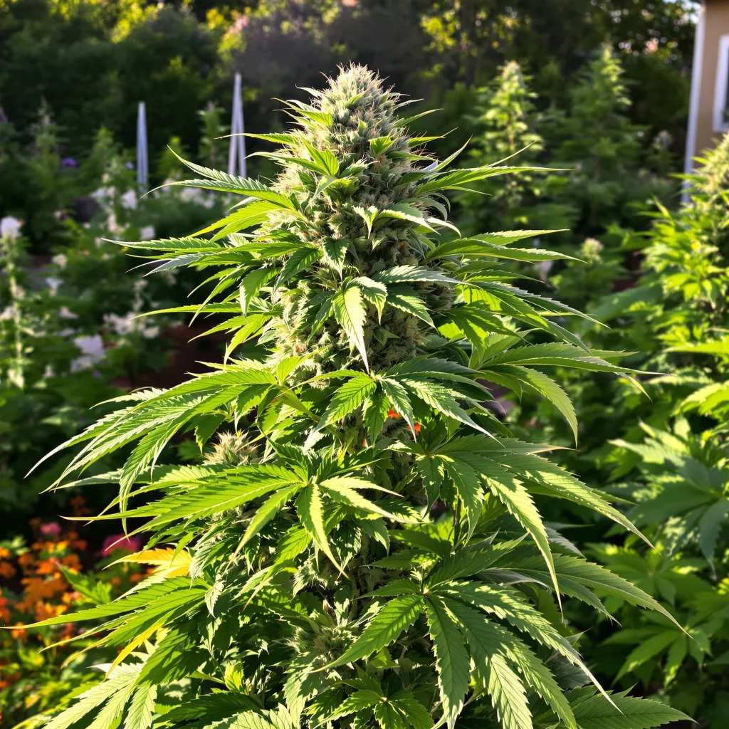 Blue Zkittlez 83% indica / 17% sativa flower with visible trichomes