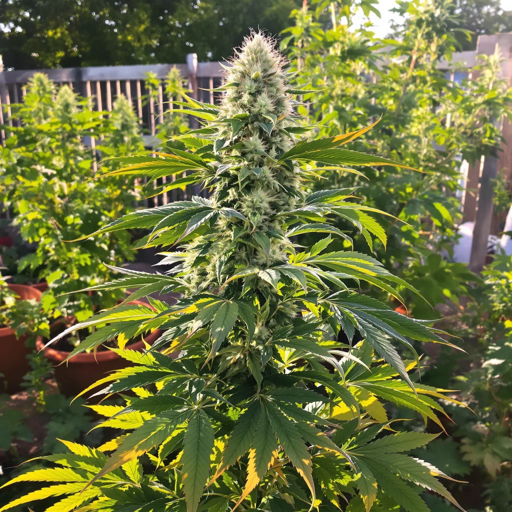 Blueberry Cheesecake 40% indica / 60% sativa flower with visible trichomes