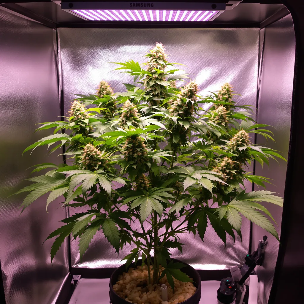 Blueberry Kush cannabis plant in flowering stage — 90-130 cm feminised