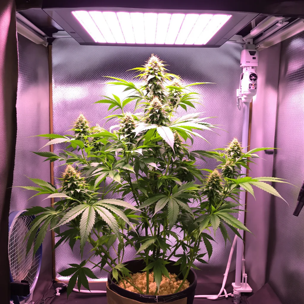 Blueberry Skunk cannabis plant in flowering stage — 90-130 cm feminised