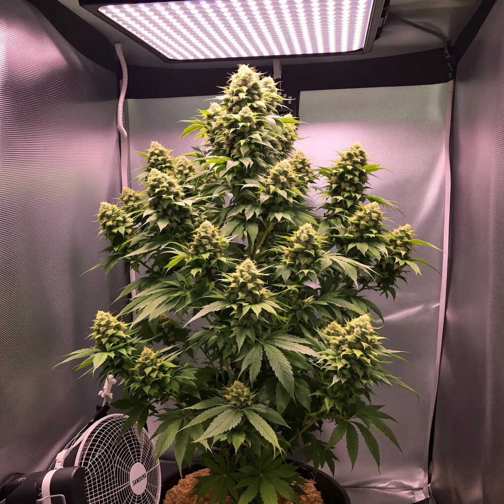 Bluniverse cannabis plant in flowering stage — 120-180 cm feminised