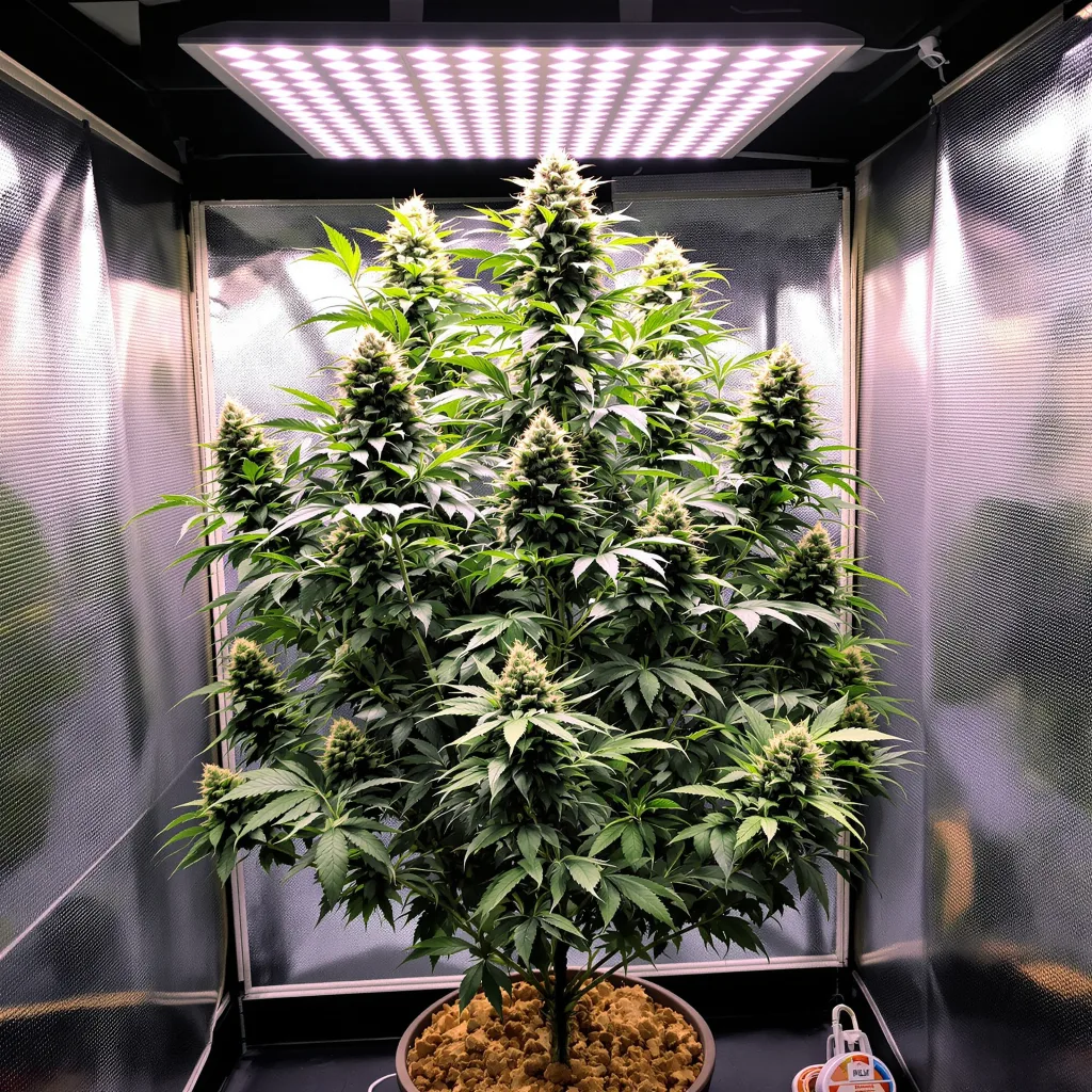 Brainwreck cannabis plant in flowering stage — 120-180 cm feminised