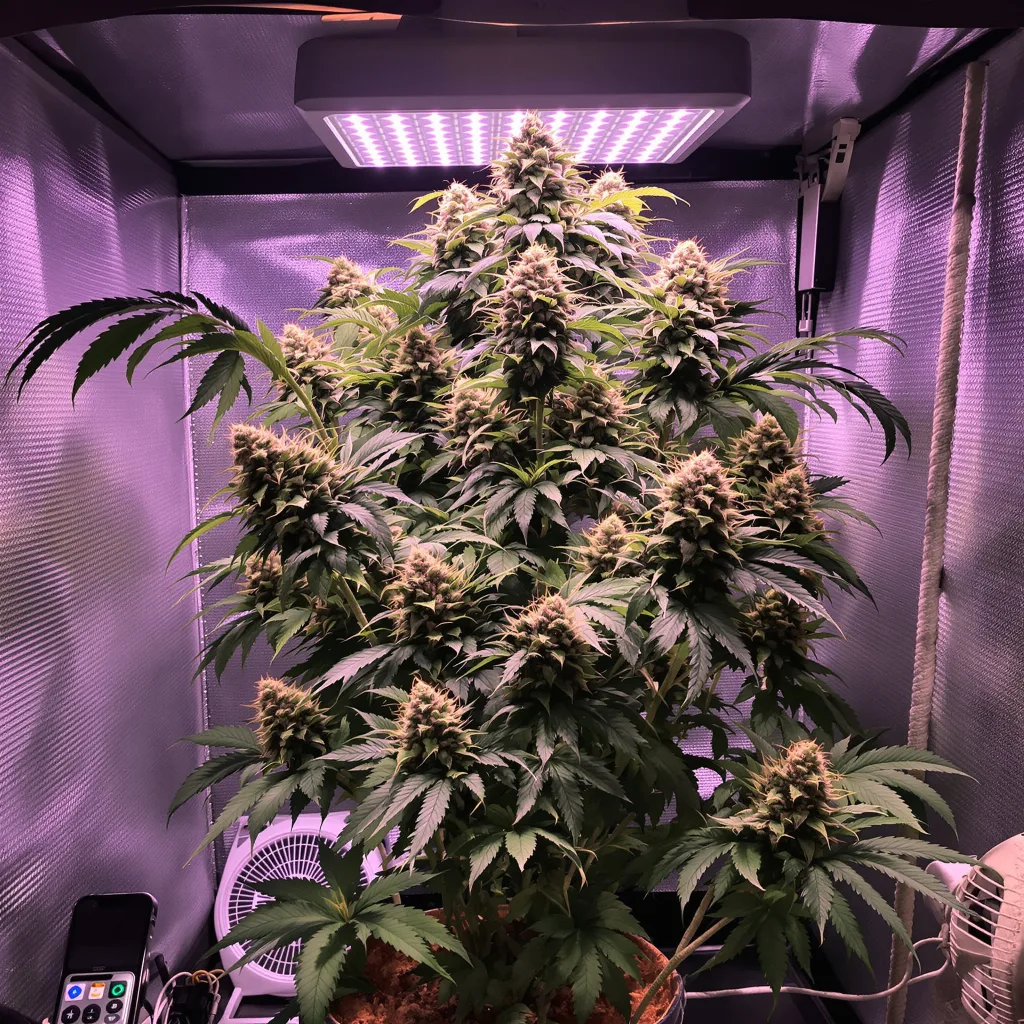 Bruce Banner cannabis plant in flowering stage — 100-150 cm feminised