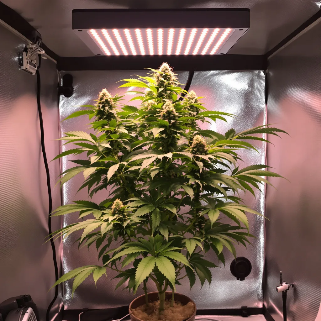 Bubba OG cannabis plant in flowering stage — 90-130 cm feminised