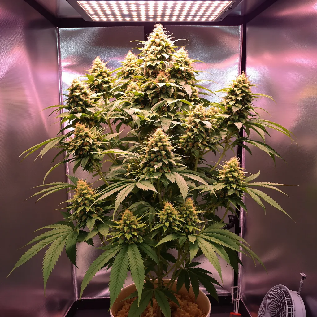 Bubbleberry cannabis plant in flowering stage — 70-100 cm feminised