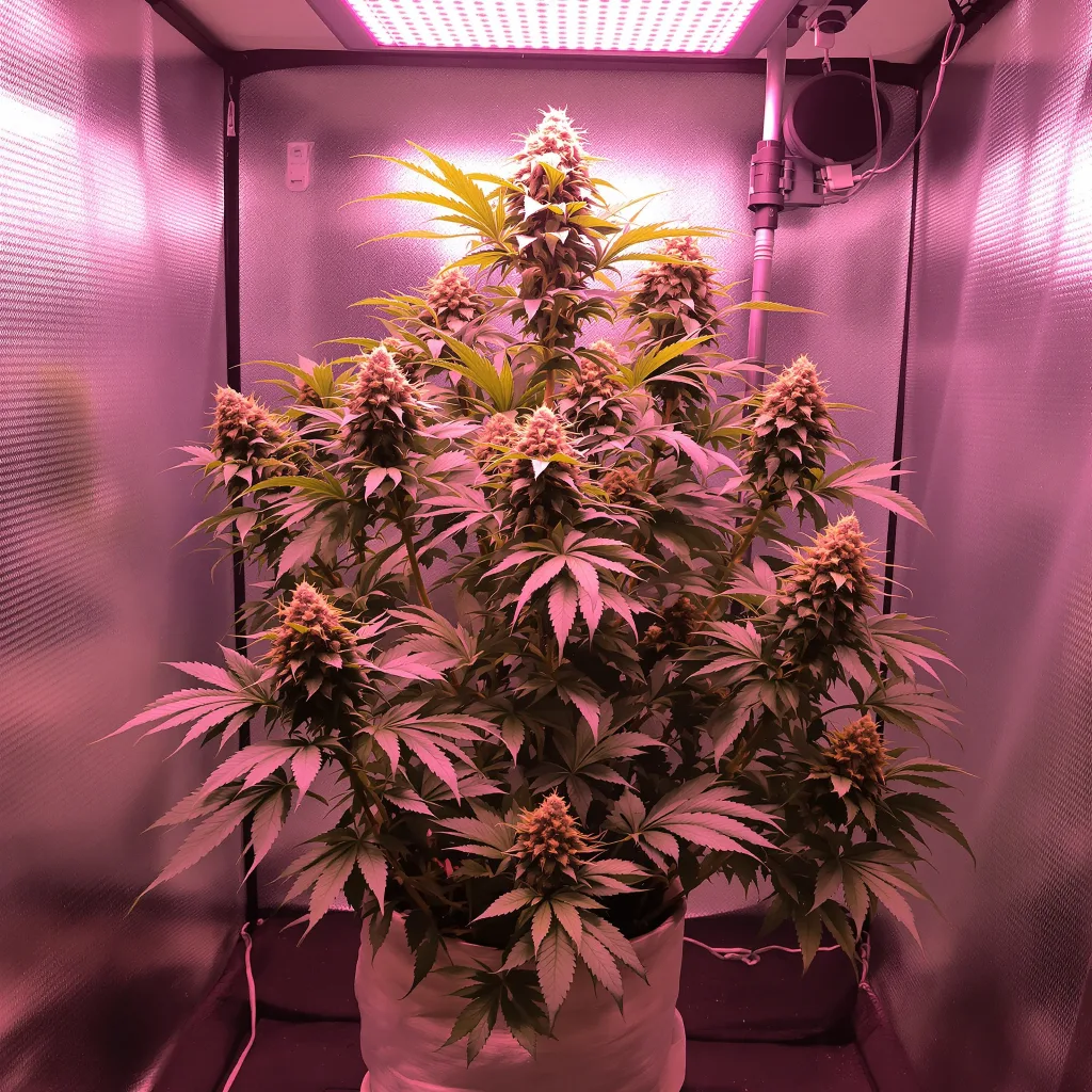 Buckeye Purple cannabis plant in flowering stage — 90-130 cm feminised