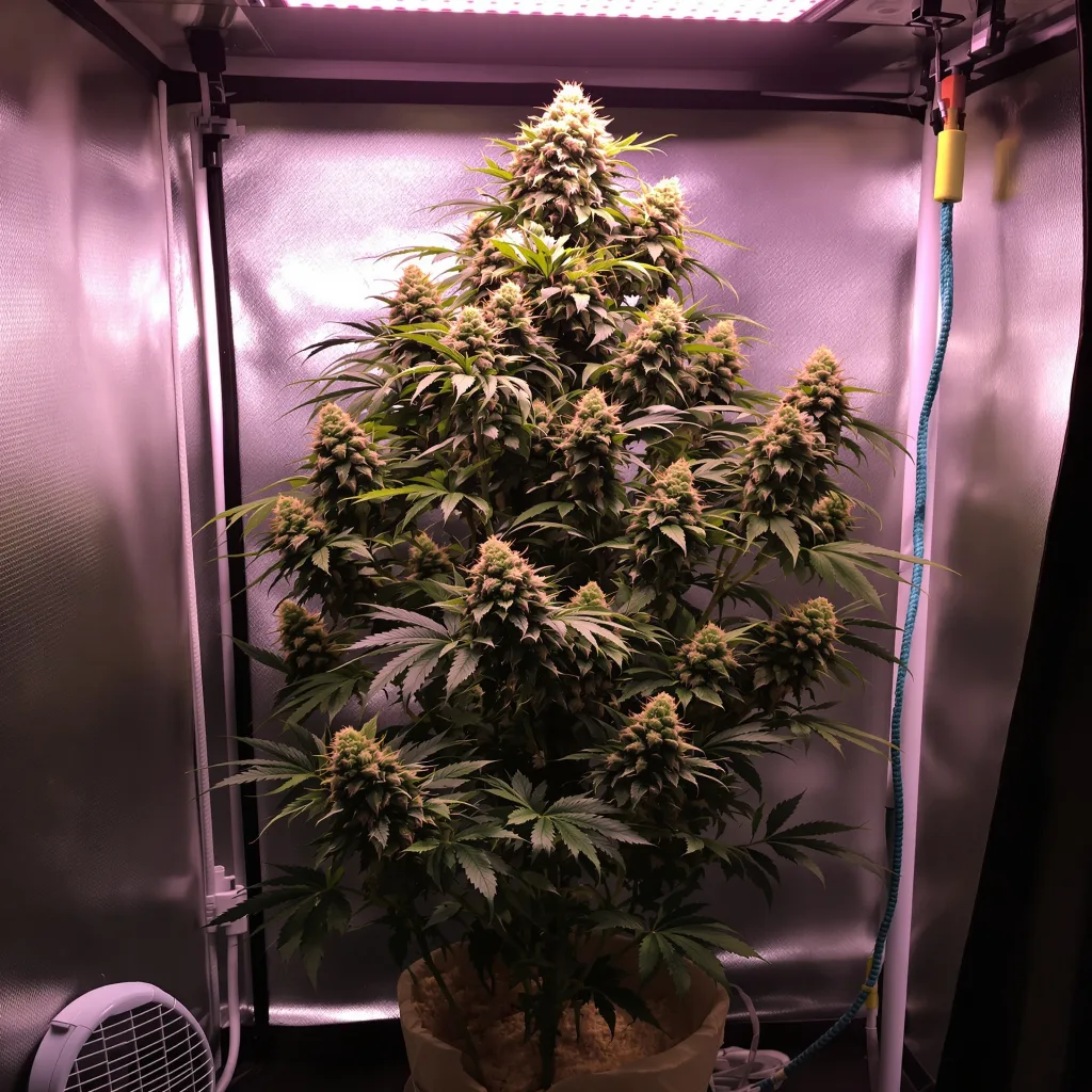 Bugatti cannabis plant in flowering stage — 120-180 cm feminised