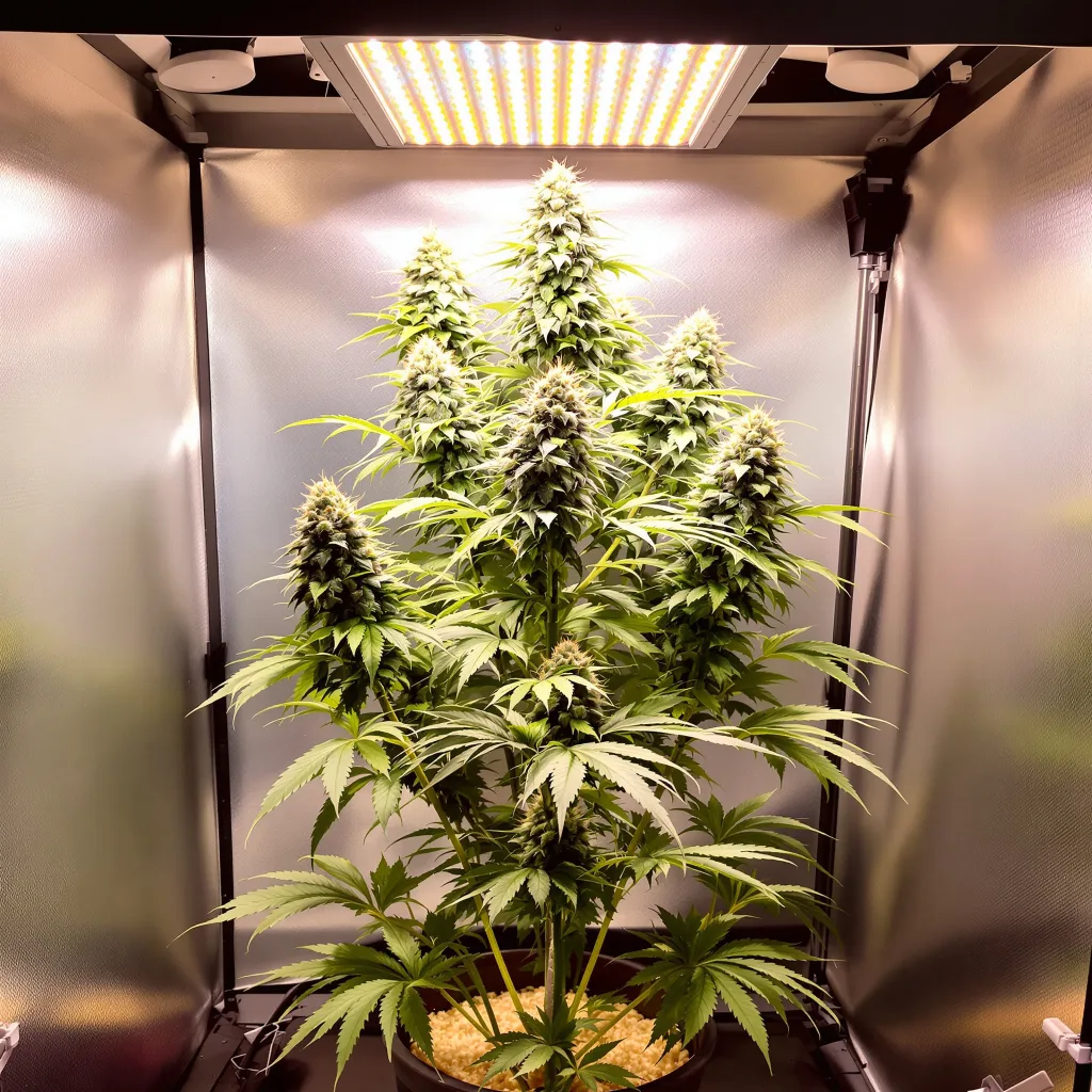 Burmese Kush cannabis plant in flowering stage — 60-100 cm autoflower