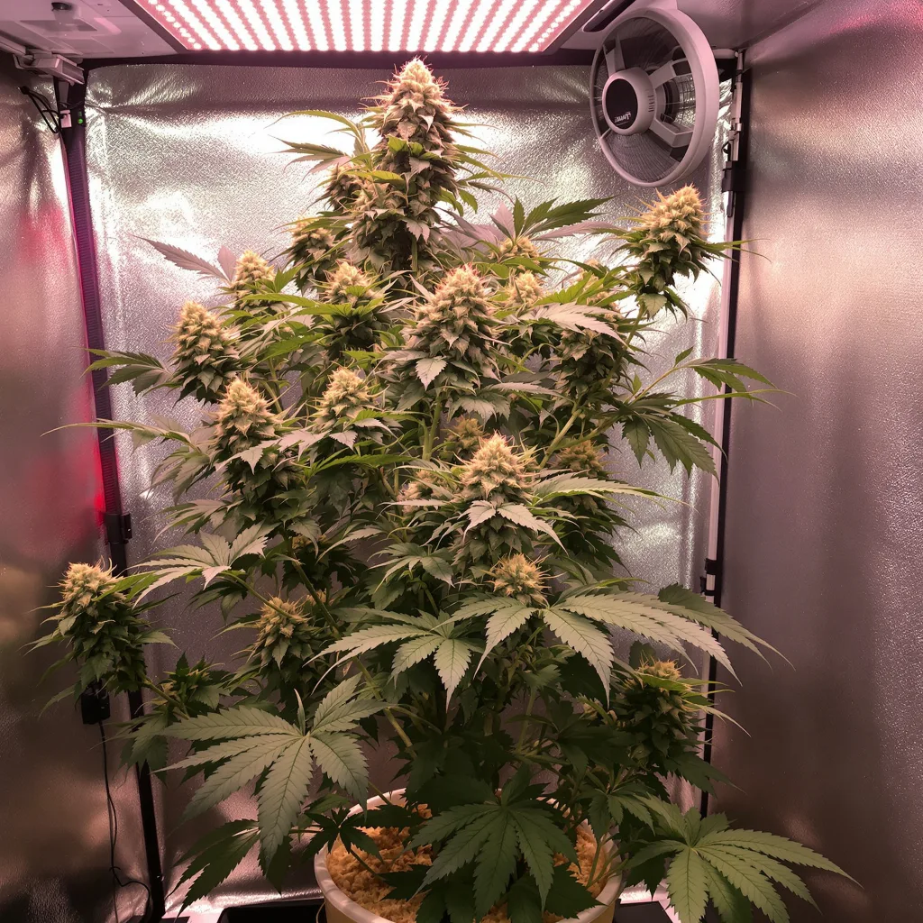Cadillac Purple cannabis plant in flowering stage — 120-180 cm feminised