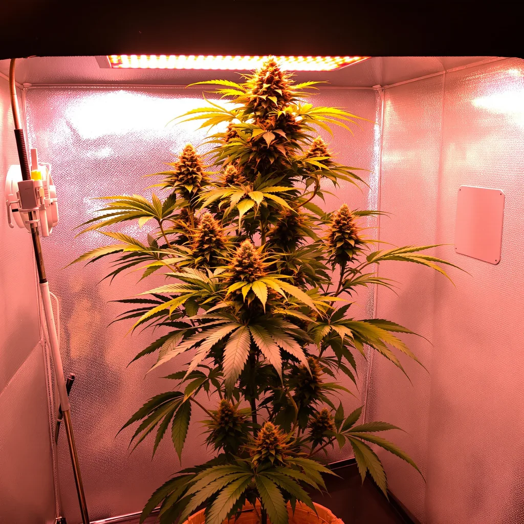 California Love cannabis plant in flowering stage — 150-200 cm feminised
