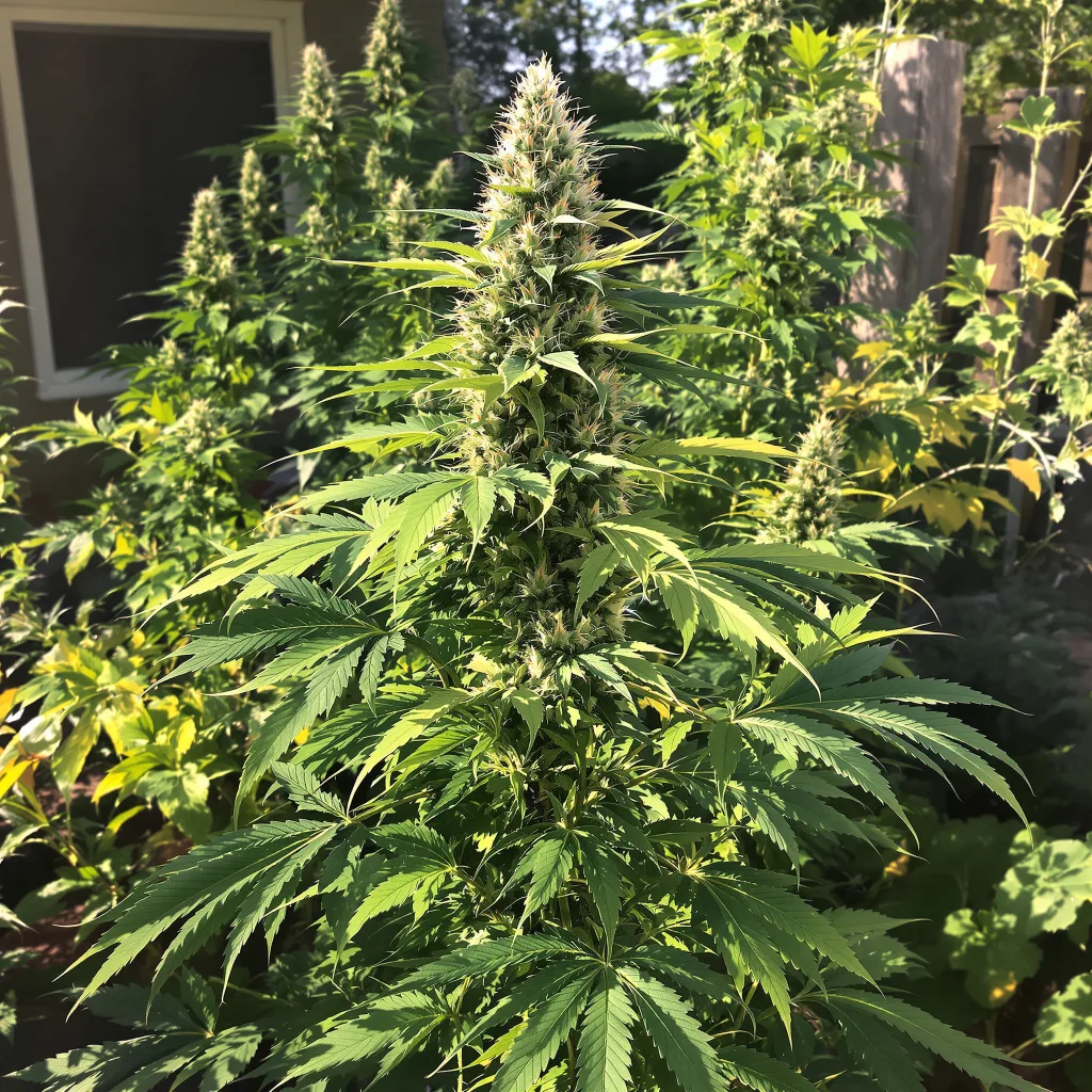 California Love 30% indica / 70% sativa flower with visible trichomes