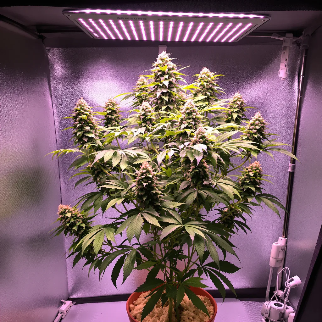 California Orange cannabis plant in flowering stage — 60-100 cm autoflower