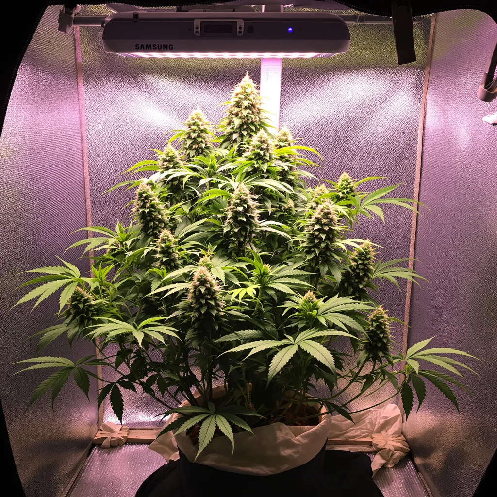 Candy Cane cannabis plant in flowering stage — 60-100 cm autoflower