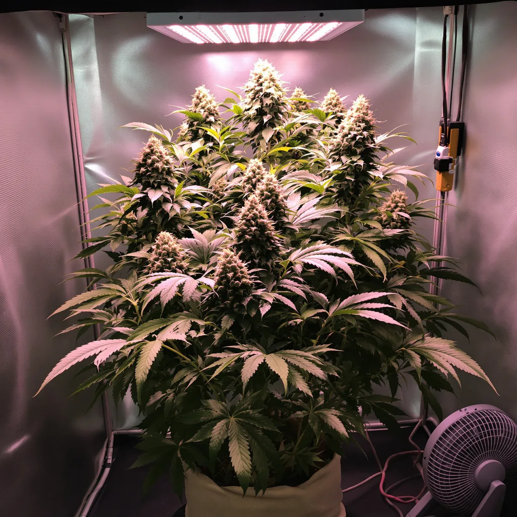 Cascadia Kush cannabis plant in flowering stage — 90-130 cm feminised