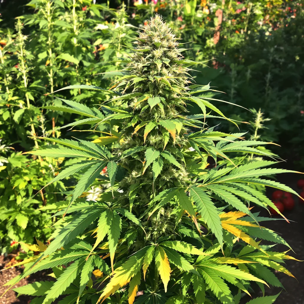 CBD Critical Cure 48% indica / 52% sativa flower with visible trichomes