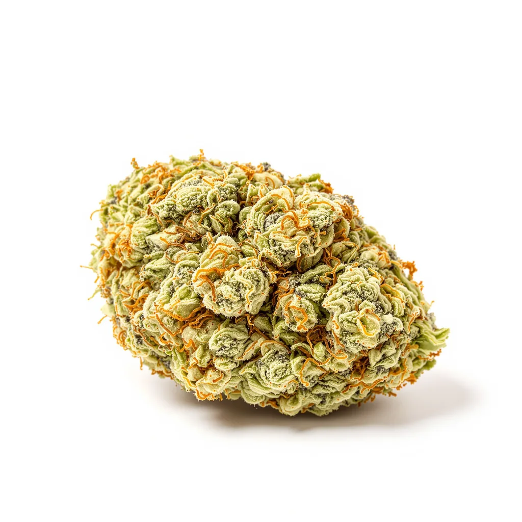 CBD Shark 41% indica / 59% sativa flower with visible trichomes