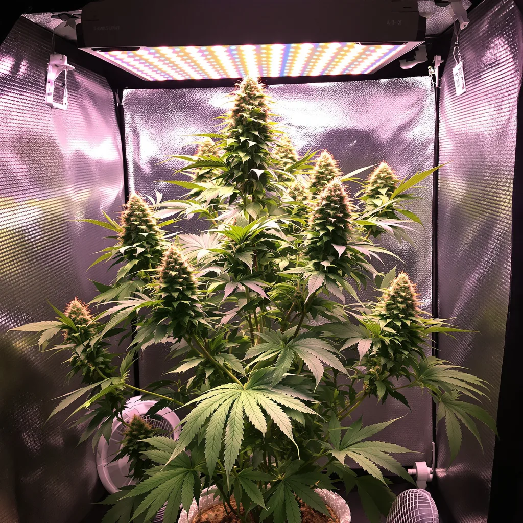 Cheese cannabis plant in flowering stage — 60-100 cm autoflower