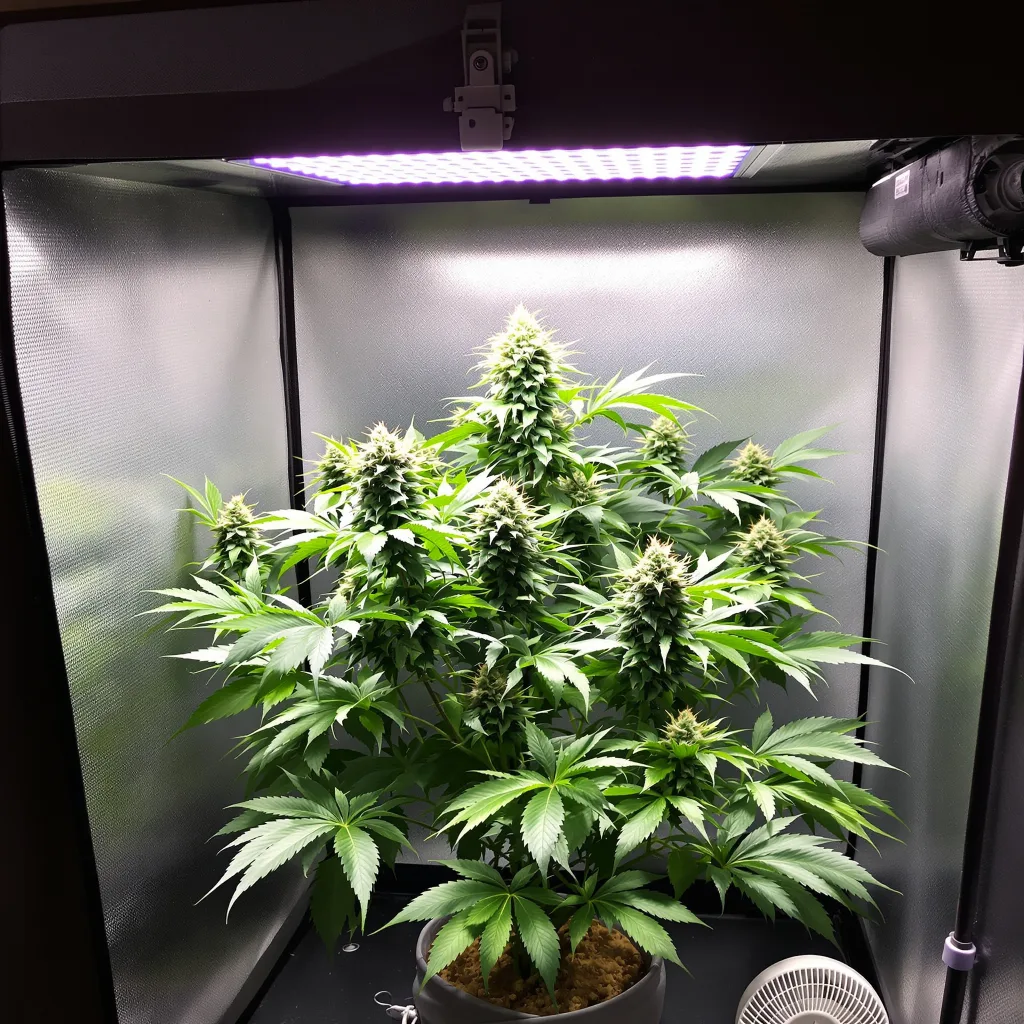 Chem Scout cannabis plant in flowering stage — 90-130 cm feminised