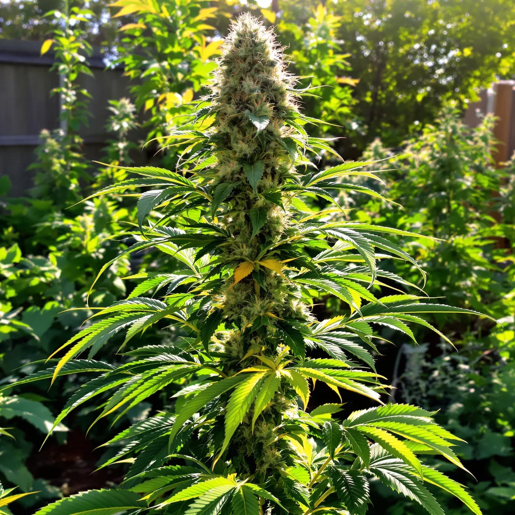 Chemdawg Sour Diesel 40% indica / 60% sativa flower with visible trichomes