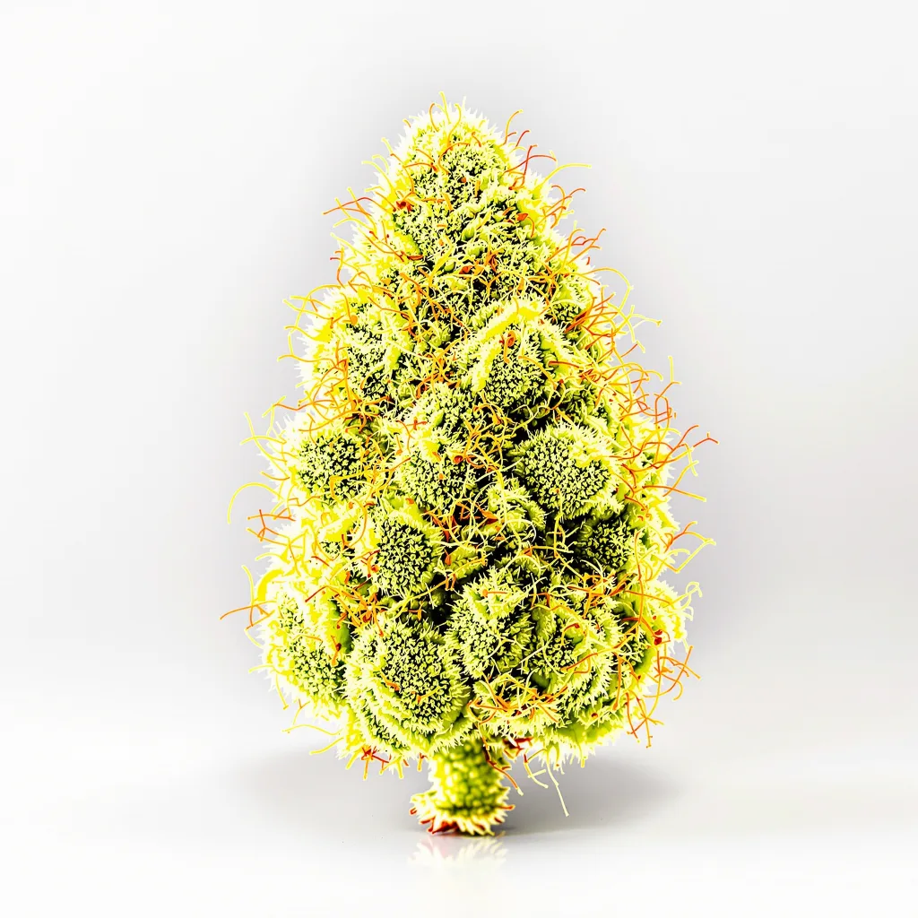 Cherry AK-47 9% indica / 91% sativa flower with visible trichomes