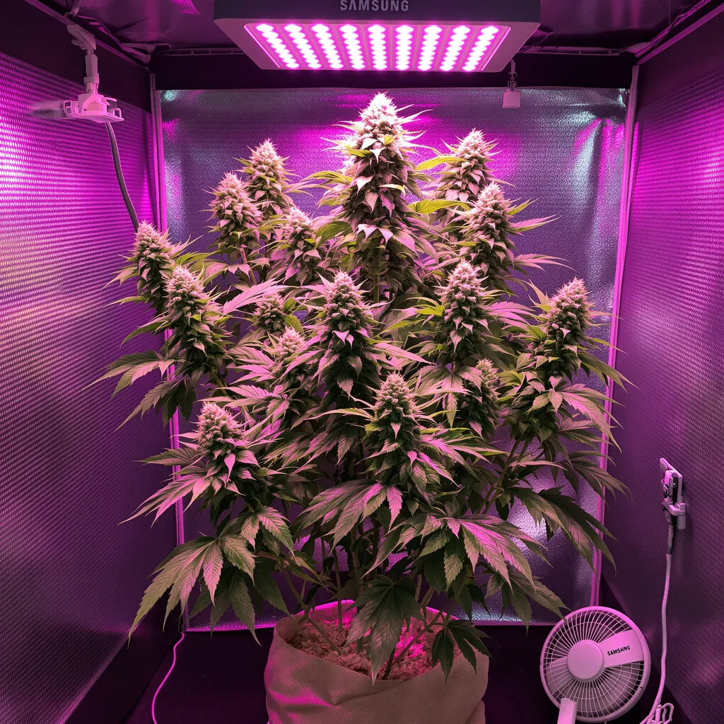 Cherry Diesel cannabis plant in flowering stage — 60-100 cm autoflower