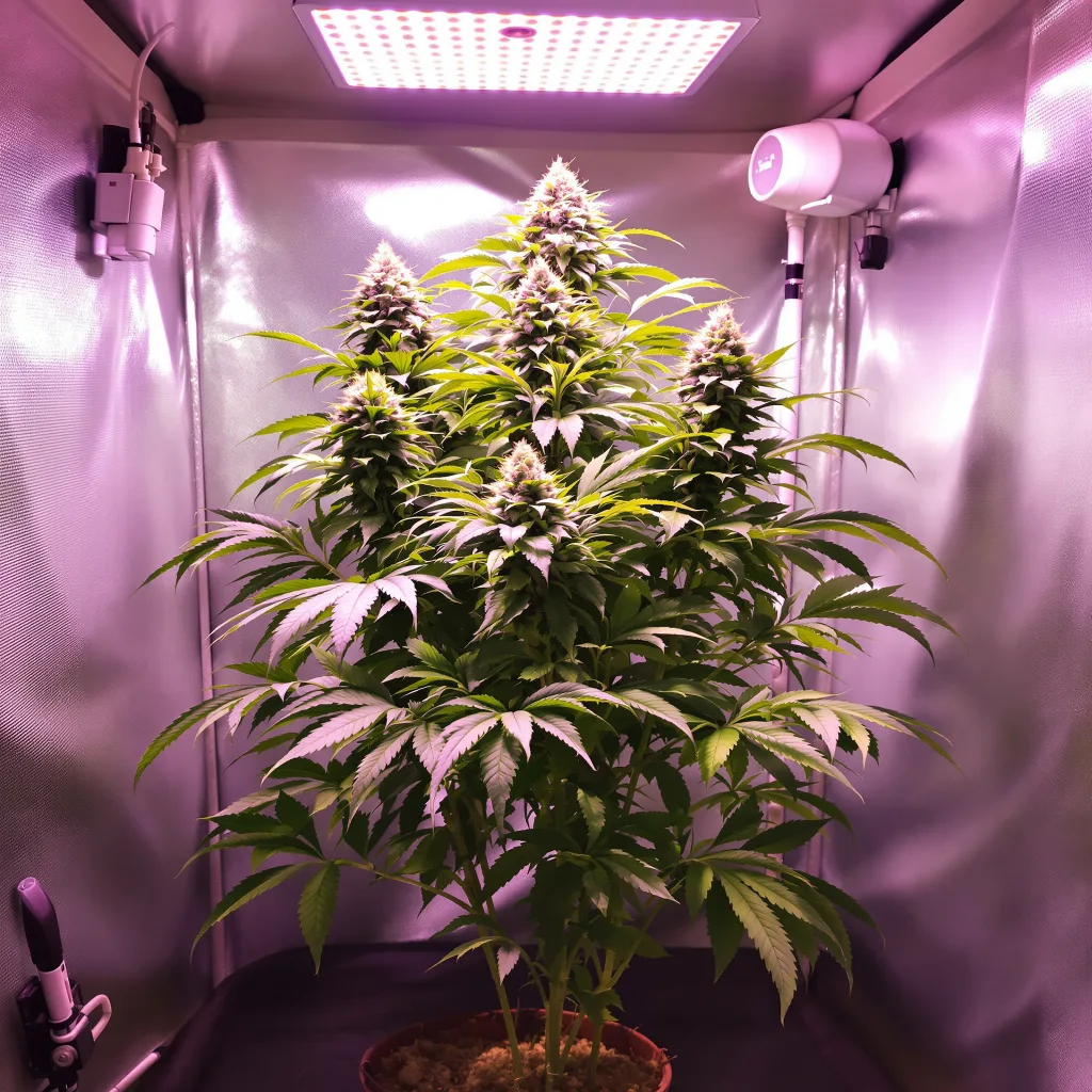 Cherry Kush cannabis plant in flowering stage — 60-100 cm autoflower
