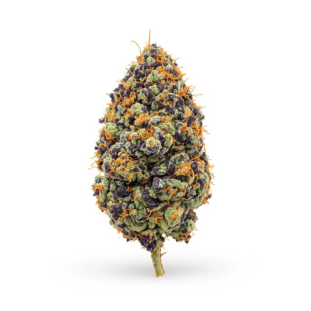 Cherry Kush 75% indica / 25% sativa flower with visible trichomes