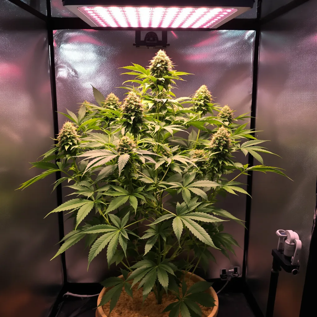 Chocolate Chunk cannabis plant in flowering stage — 60-100 cm autoflower