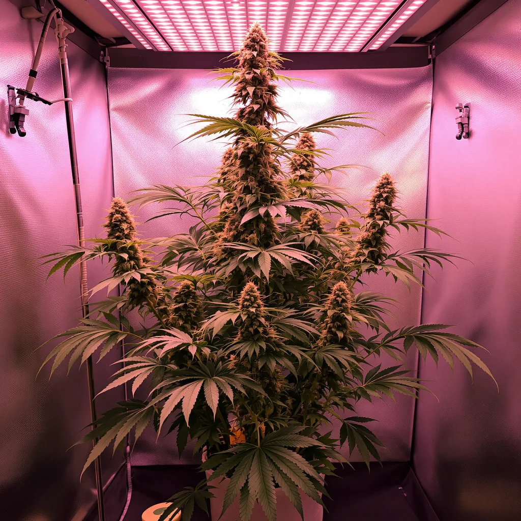 Chocolate Thai cannabis plant in flowering stage — 120 cm feminised
