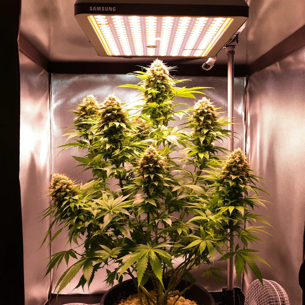 Chupacabra cannabis plant in flowering stage — 60-100 cm autoflower