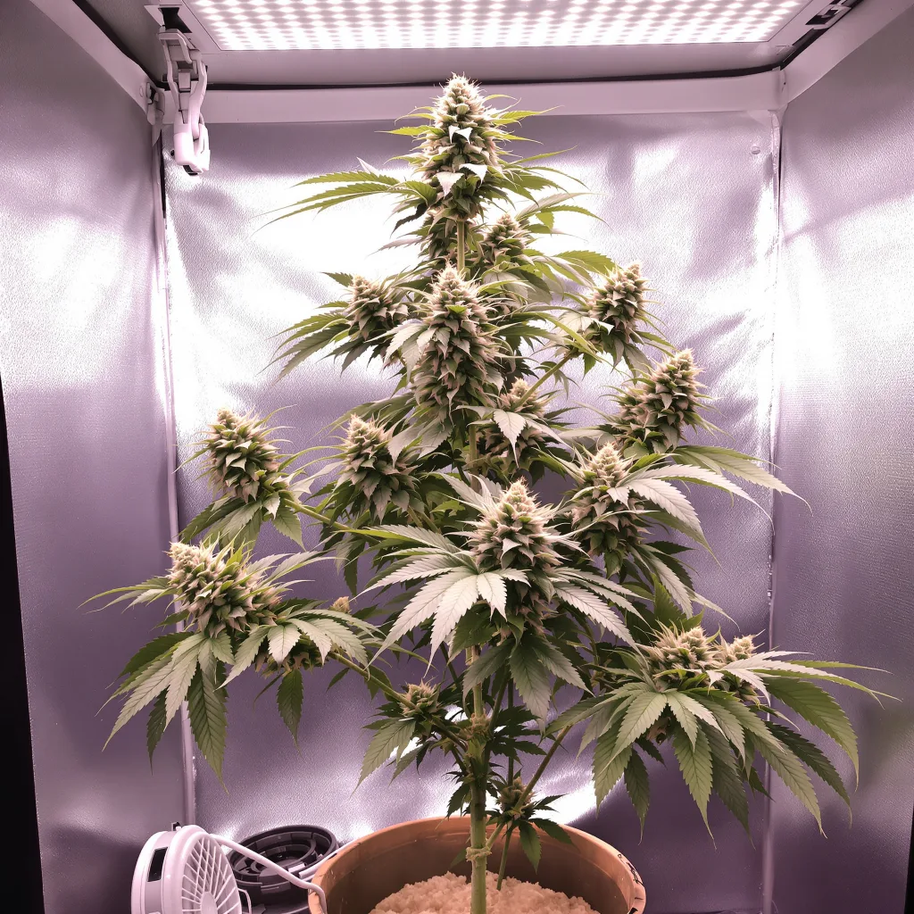 Cinex cannabis plant in flowering stage — 60-100 cm autoflower